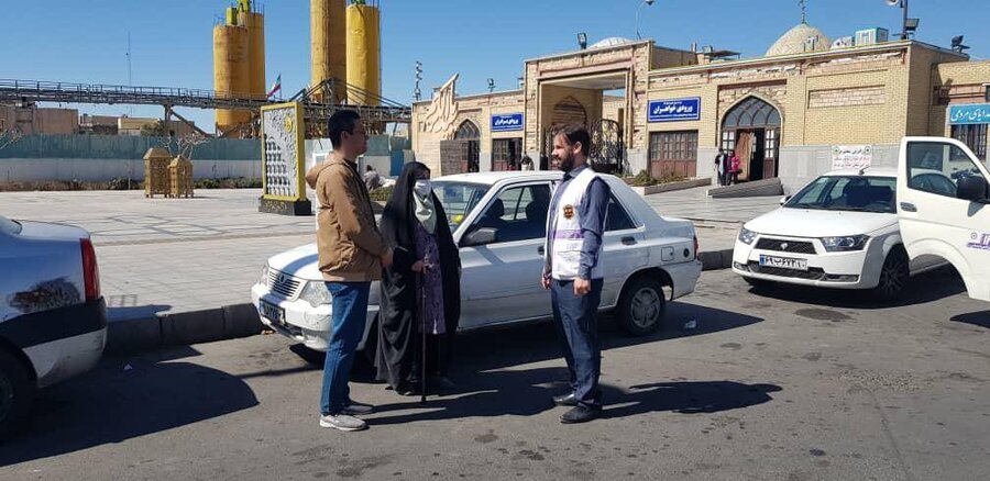 شهرری | استقرار اورژانس اجتماعی در مبادی ورودی حرم حضرت عبدالعظیم(ع)