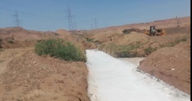 تخریب بند  احداث شده بر روی رودخانه شور توسط امور منابع آب رباط کریم