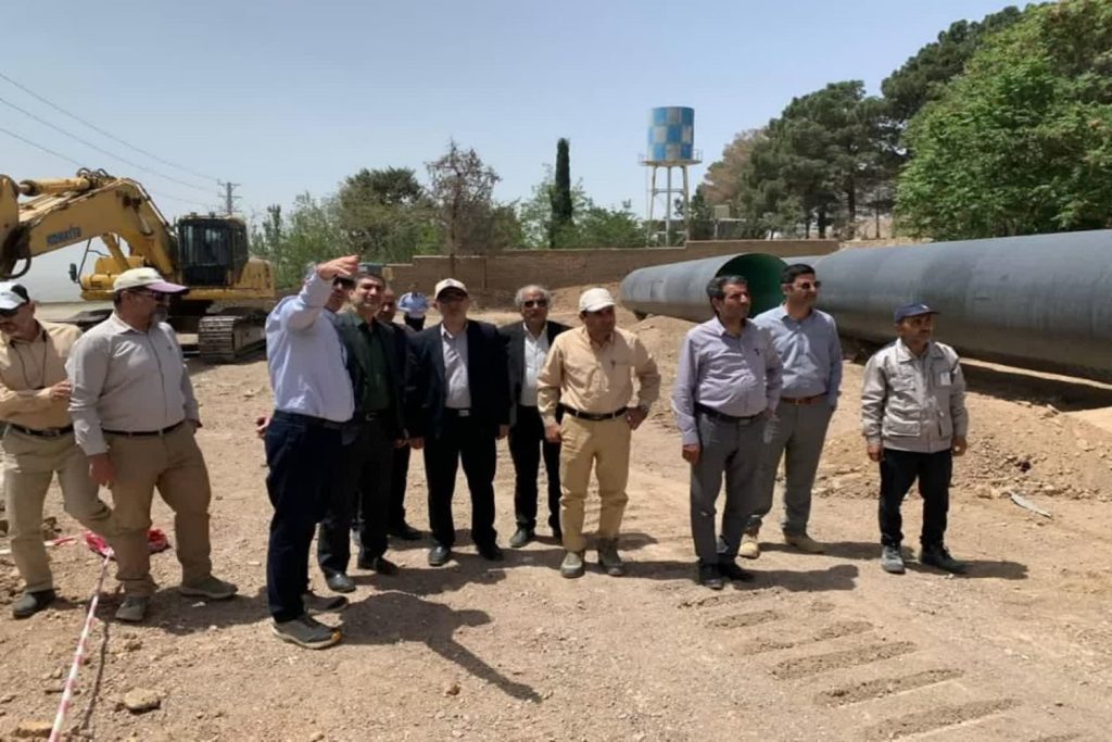 بازدید معاون امور عمرانی استاندار به همراه مدیر عامل شرکت آب منطقه ای تهران از طرح خط جایگزین انتقال آب از زیاران به بیلقان