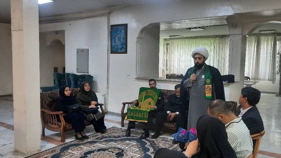 شهرری | آئین پرچم ‌گردانی آستان مقدس امام رضا (ع) درمرکزبهزیستی  دولت‌آباد به مناسبت دهه کرامت