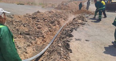 اجرای شبکه آبرسانی از جنگل‌کاری غنی‌آباد به باغ‌راه روستای غنی‌آباد