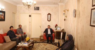 دیدار با خانواده شهید " باب الله میرزایی فشمی"