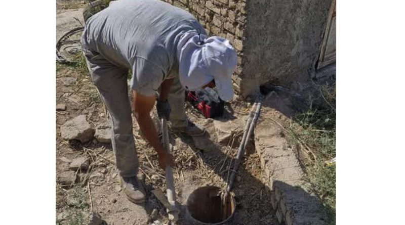 انسداد یک حلقه چاه غیر مجاز با دبی 10 لیتر بر ثانیه توسط امور منابع آب شهرری