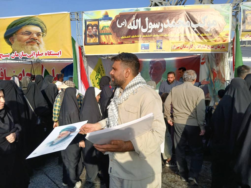 برپایی موکب پذیرایی حوزه مقاومت بسیج شرکت در میدان امام حسین (ع) ویژه اولین سالگرد مجاهد شهید